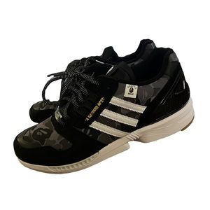 Adidas Bape Undefeated ZX8000 Size 11.5 Black and Grey FY8852